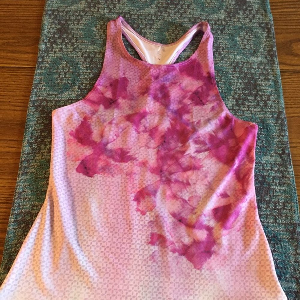 Prana Athletic Tank Top Women's XS Orchid Print